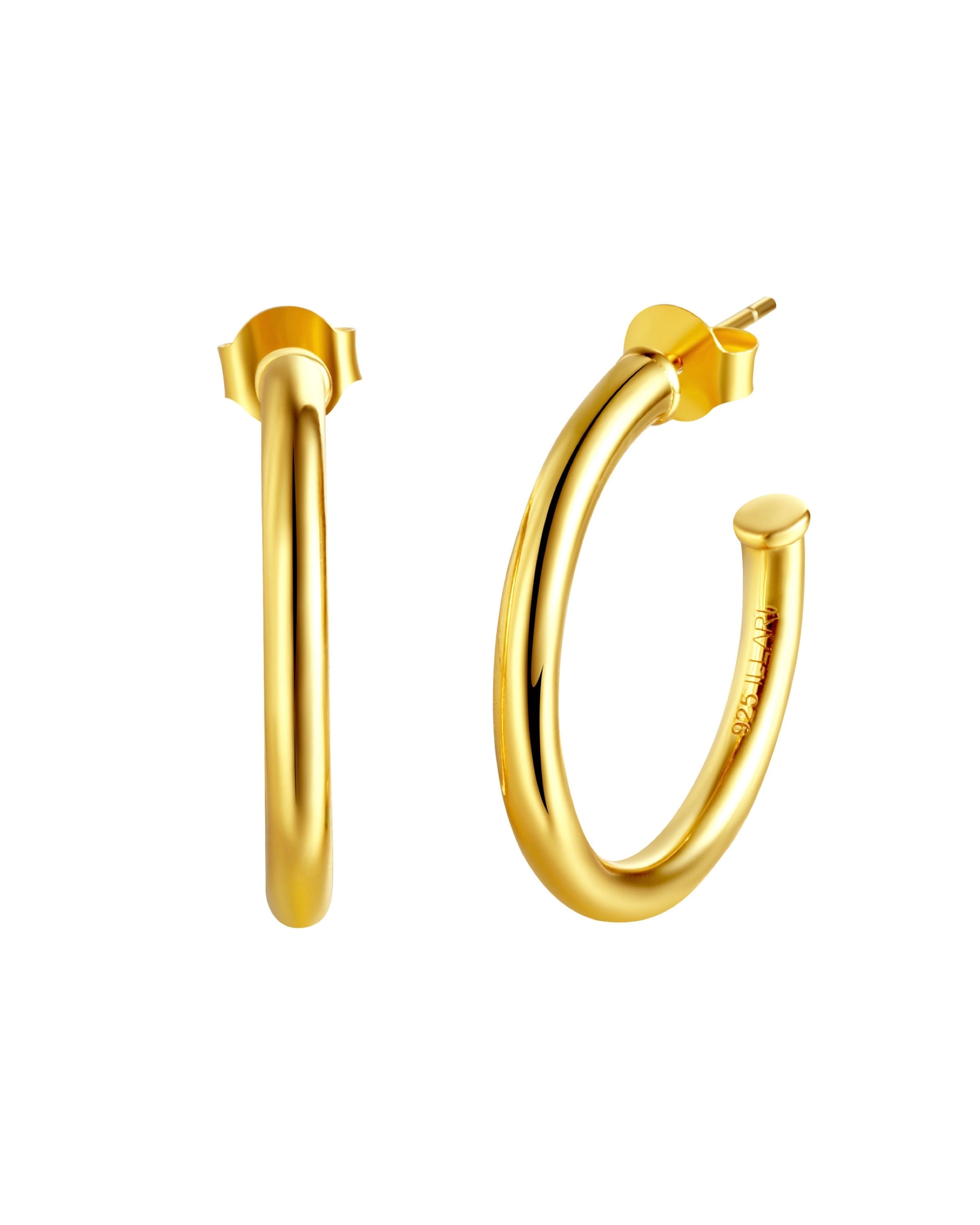 Gia Classic Hoops | 18k Gold Plated