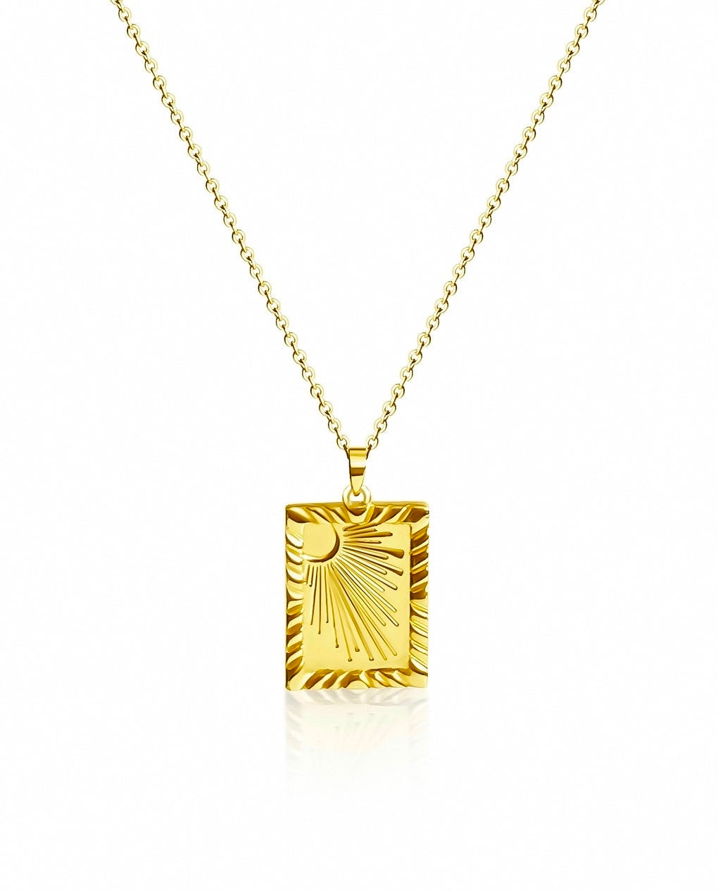 Rays of Love Necklace | 18k Gold Plated