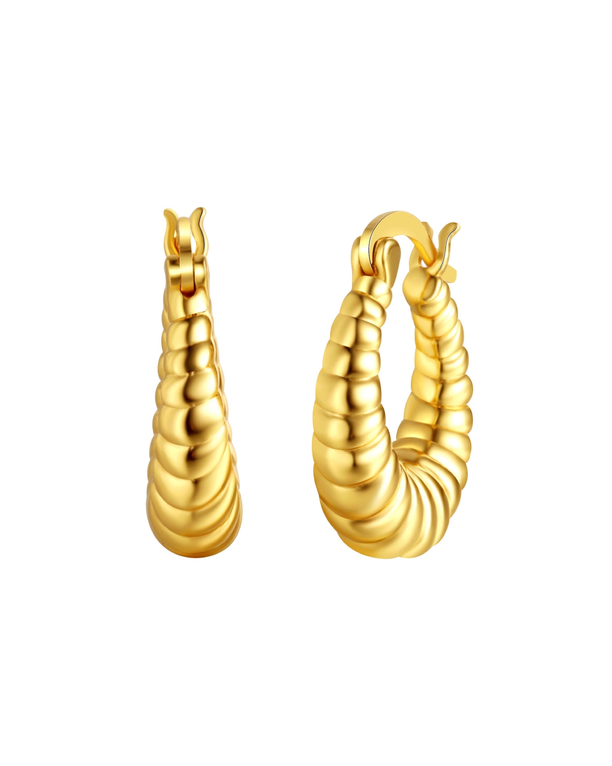 Lorena Croissant Huggies | 18k Gold Plated
