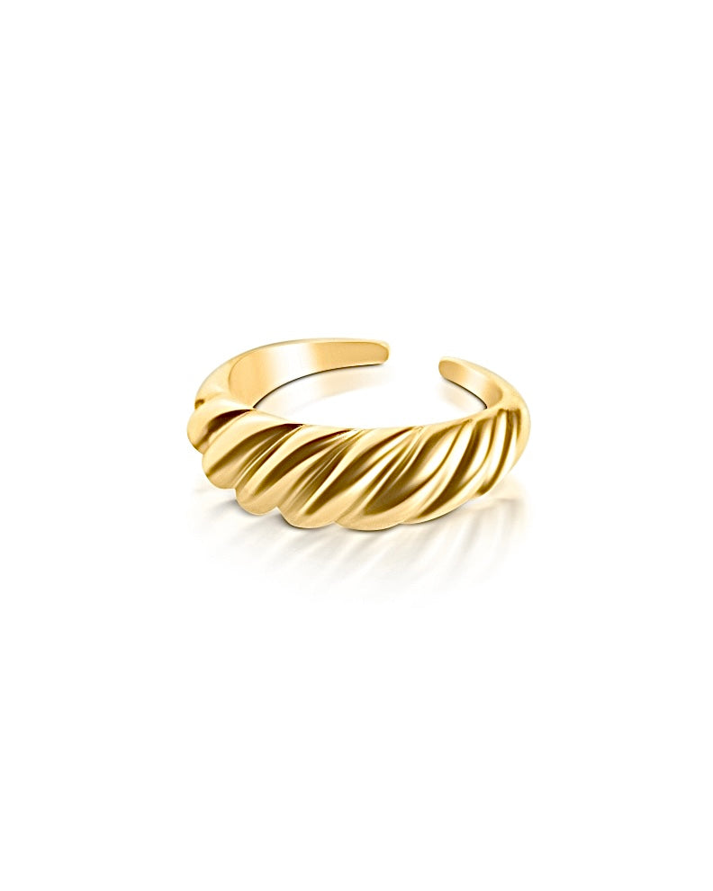 Croissant Dome Ring | 18k Gold Plated