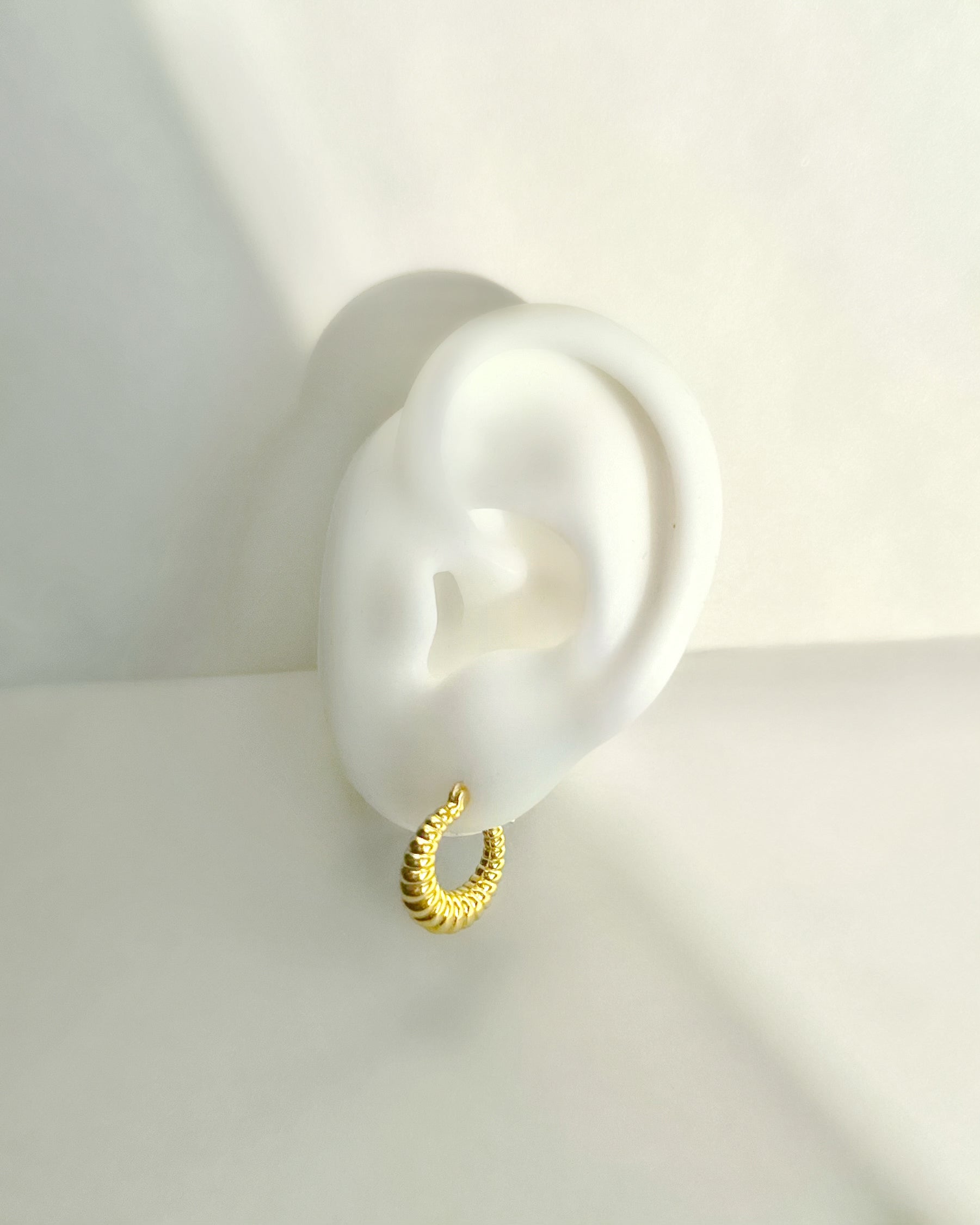 Lorena Croissant Huggies | 18k Gold Plated