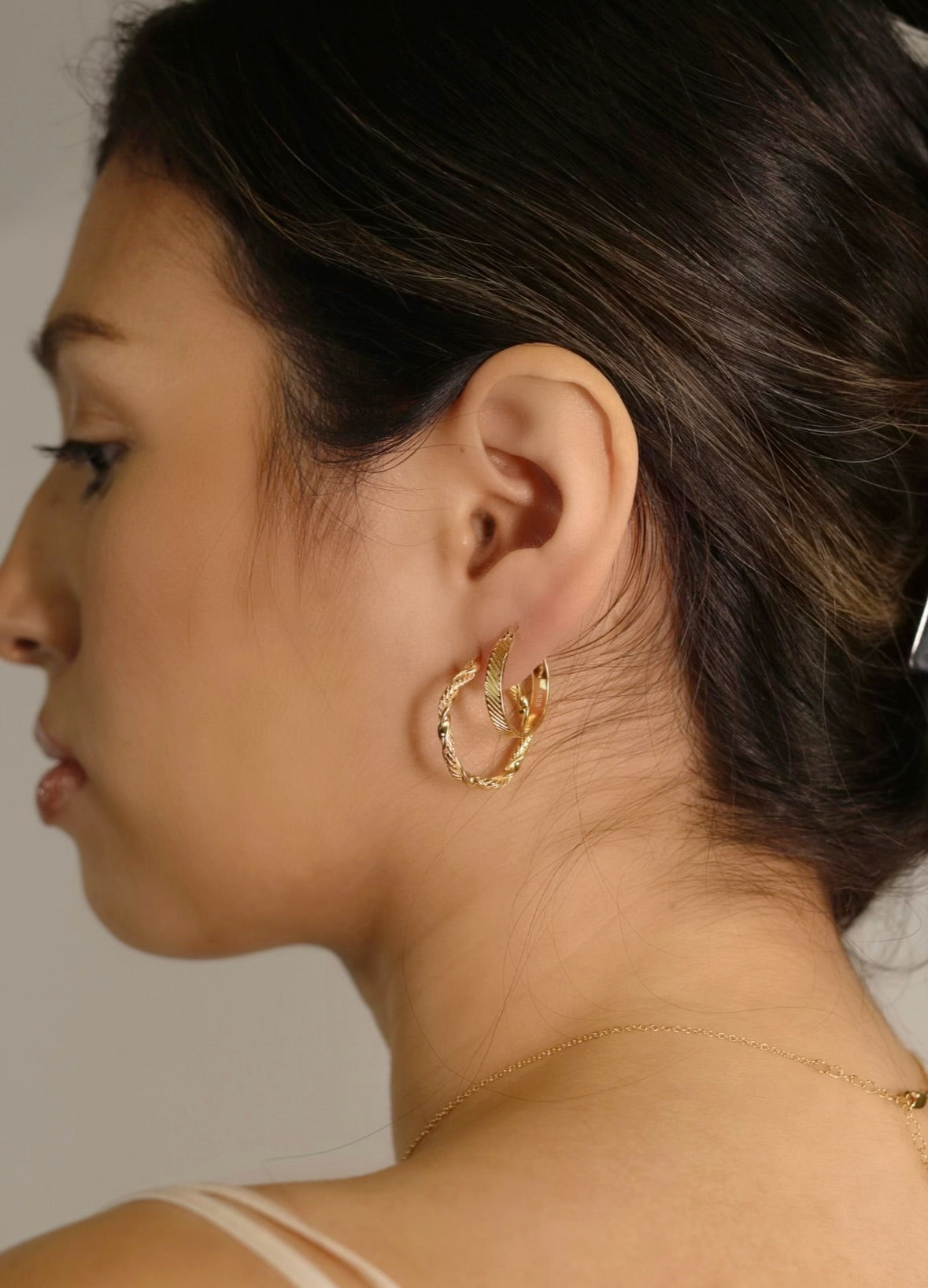 Dana Hoops | 18k Gold Plated