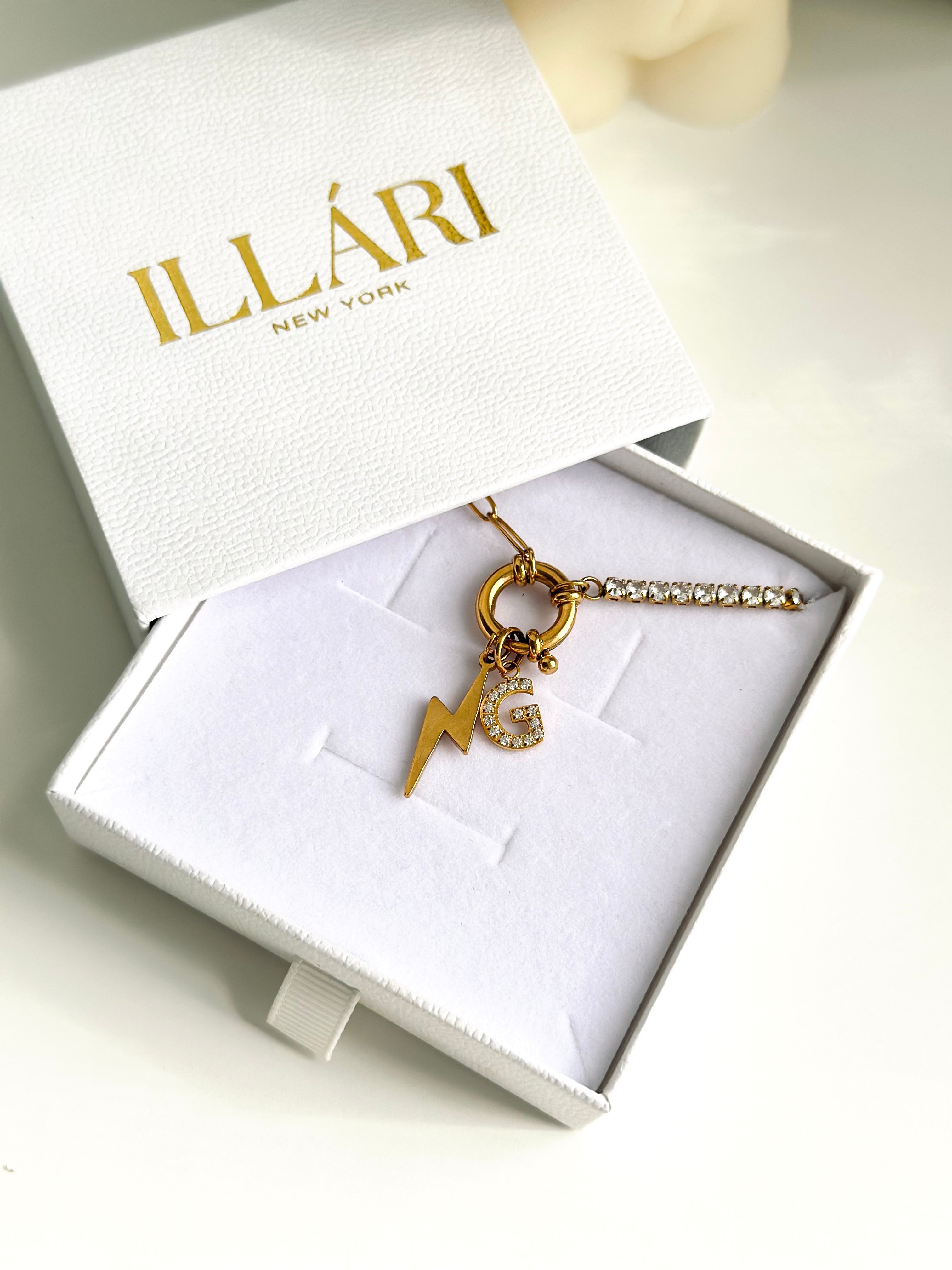 Lightning Bolt Charm | 18k Gold Plated