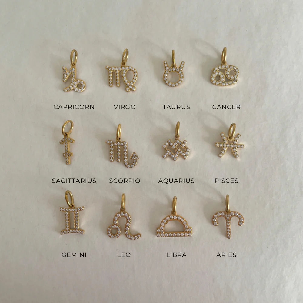 Zodiac Charm | 18k Gold Plated