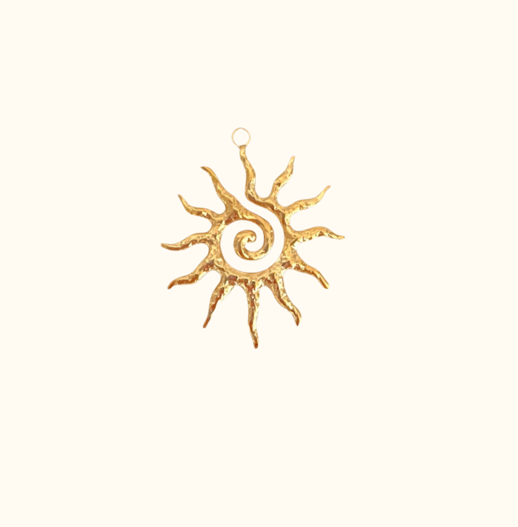 Spiral Sun Charm