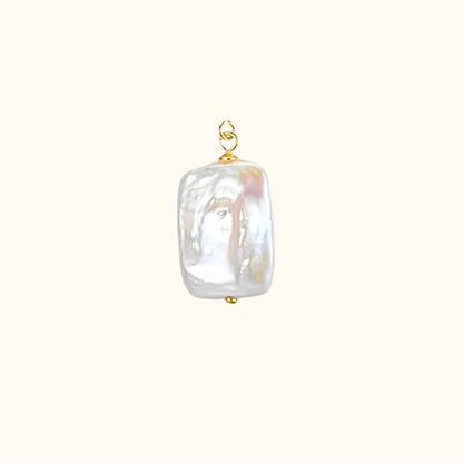 Rectangular Pearl Charm