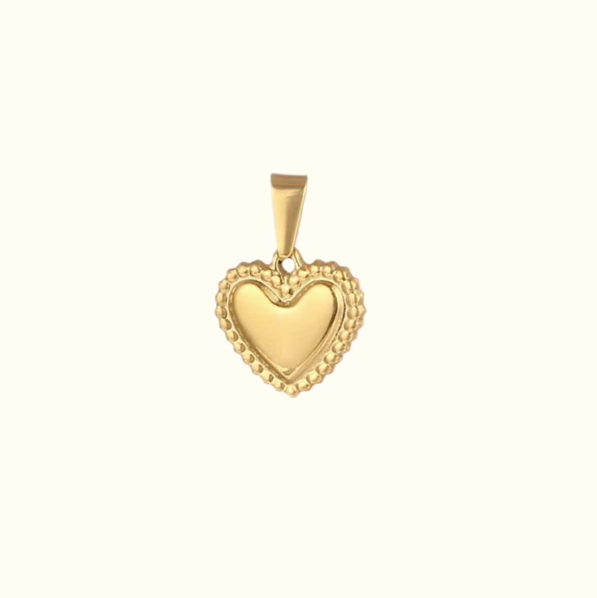 Dotted Heart Charm