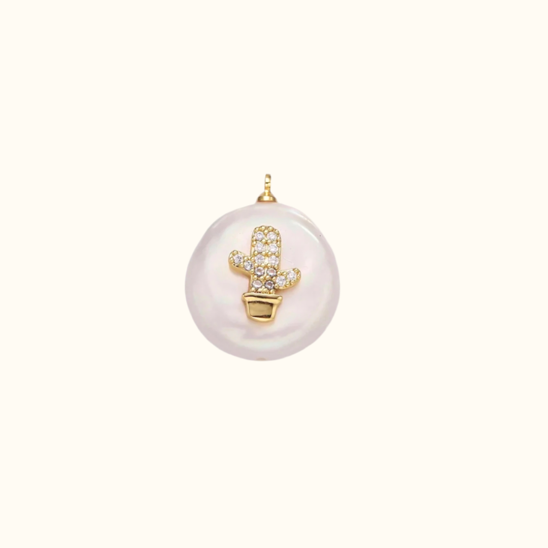 Cactus Pearl Charm