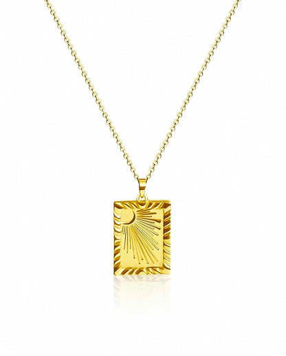 Rays of Love Necklace | 18k Gold Plated