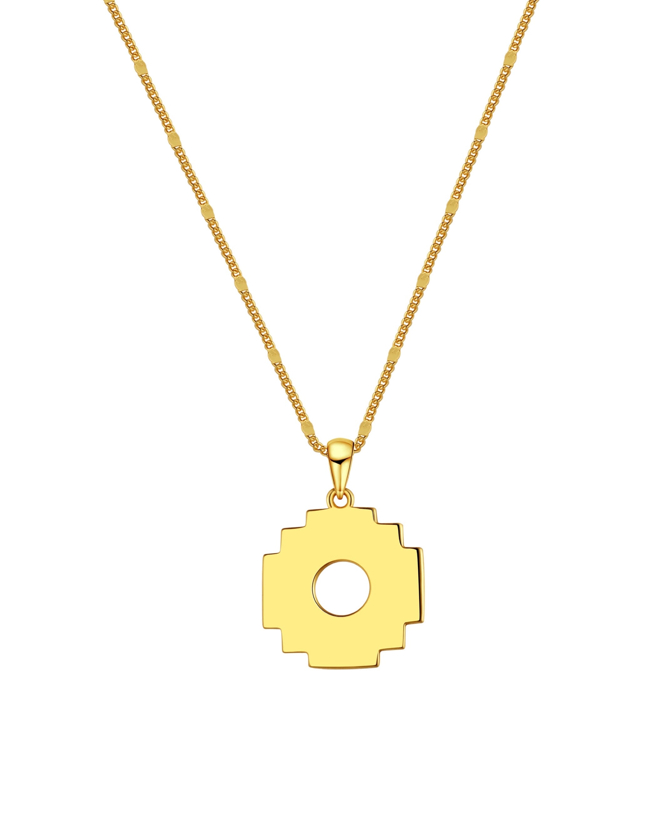 Chakana Pendant Necklace | 18k Gold Plated