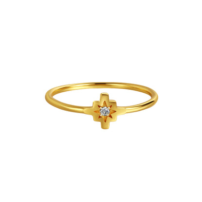 Chakana Dainty Ring | 18k Gold Plated