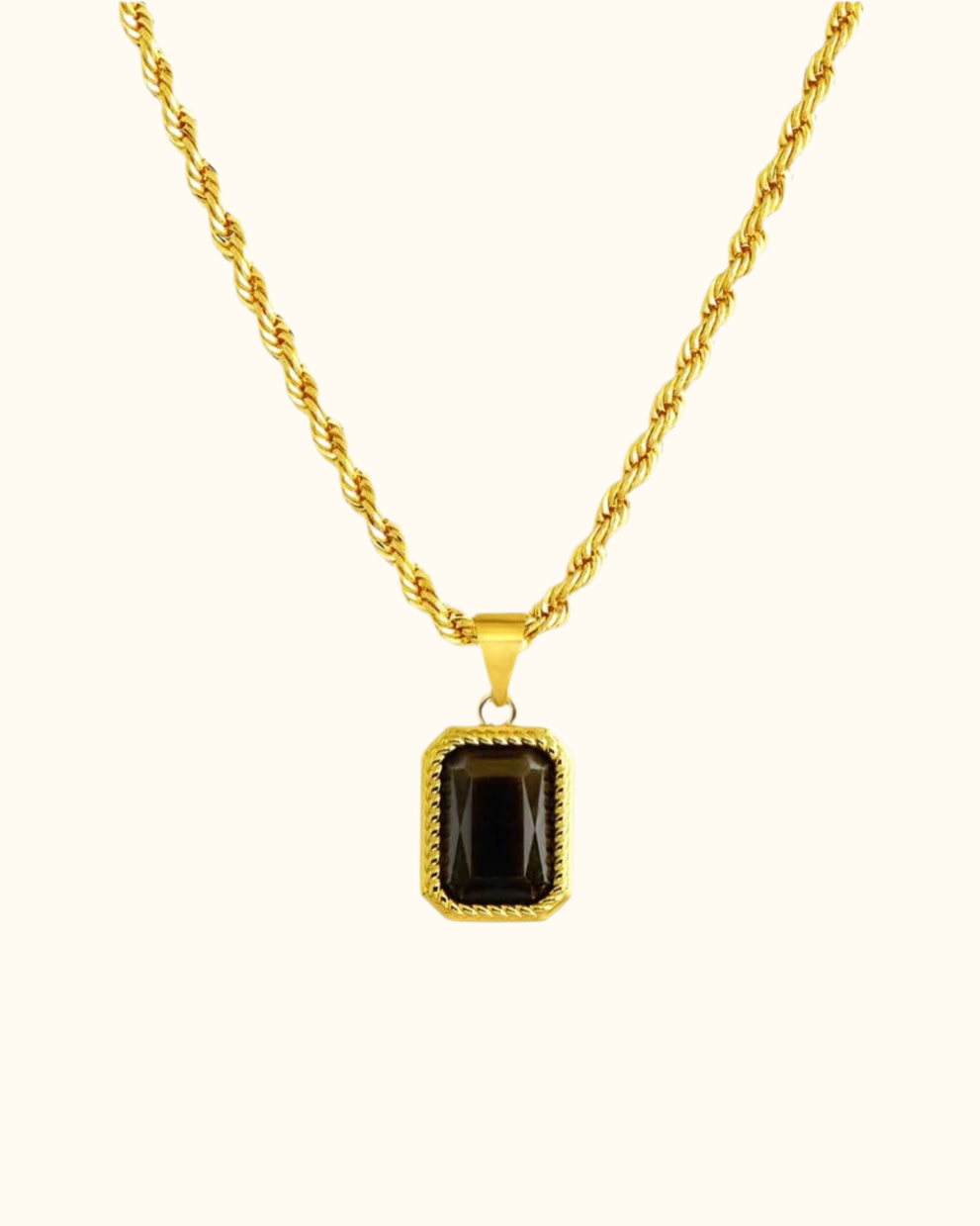 Onyx Pendant Necklace