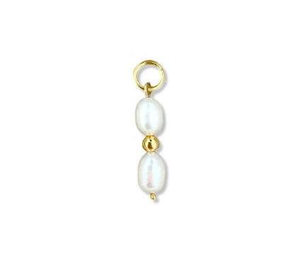 Gold Pearl Charm