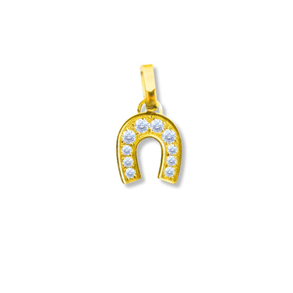 Diamond Horseshoe charm