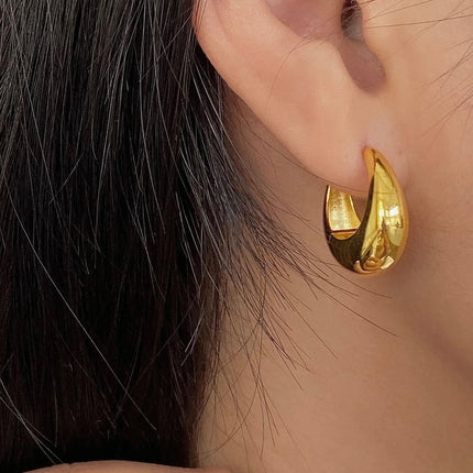Cerceaux Lara Tear Drop | Plaqué Or 18 Carats
