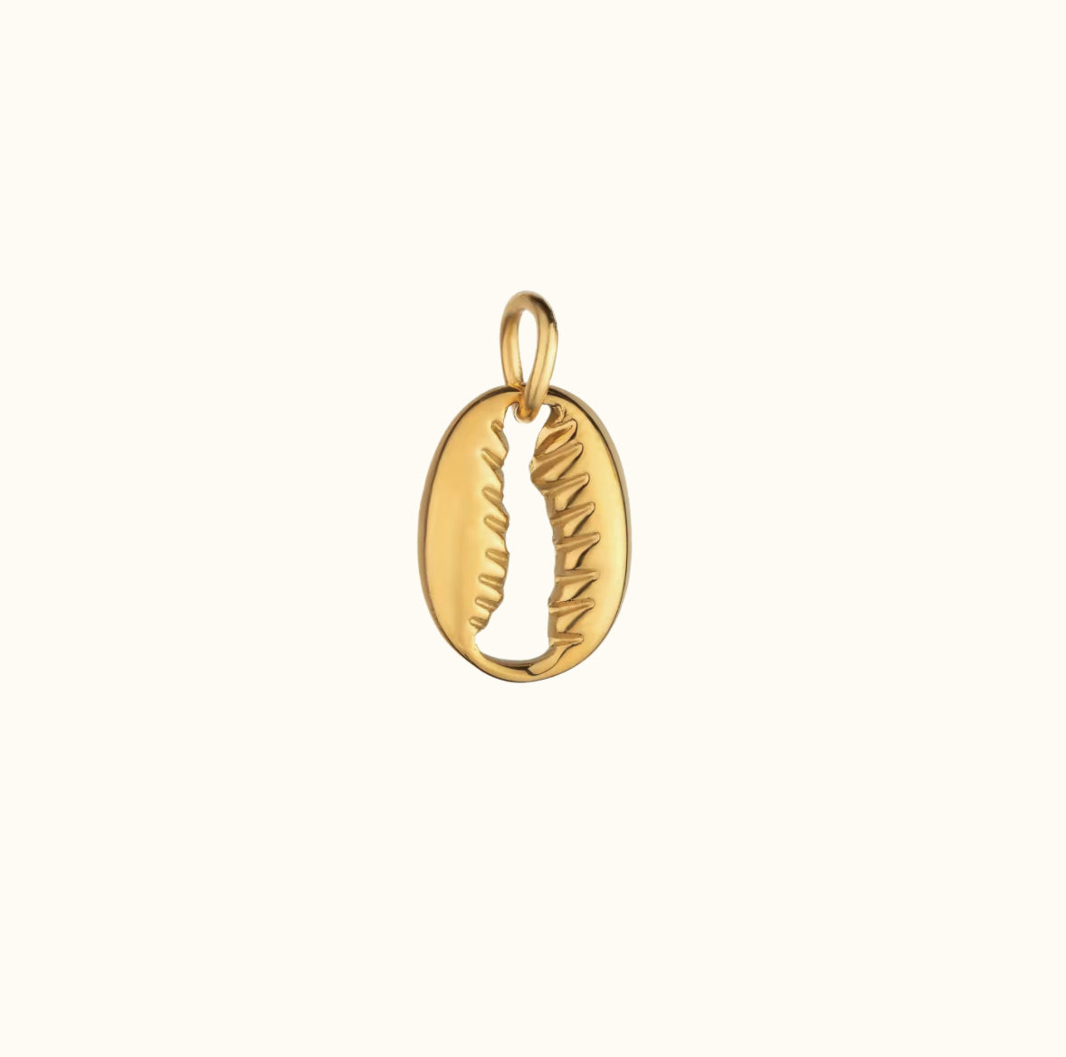 Golden Conch Shell Charm