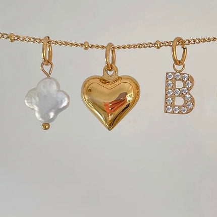 Diamond Letter Charm