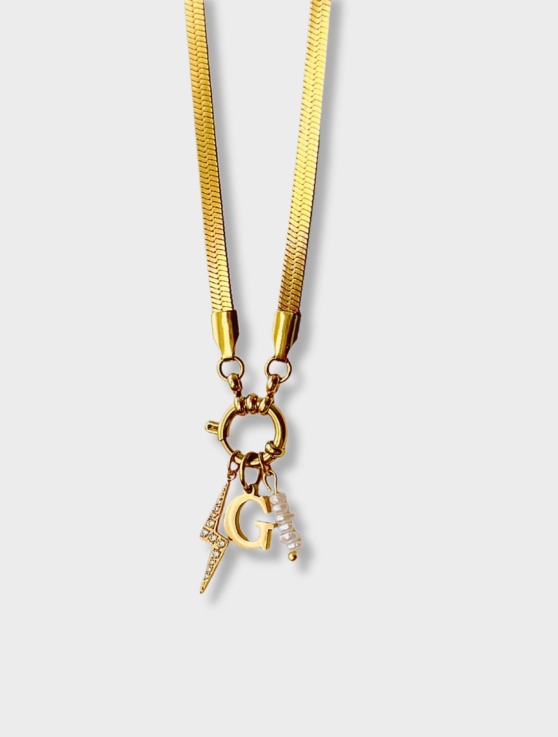 Iris Pendant Chain | 18k Gold Plated