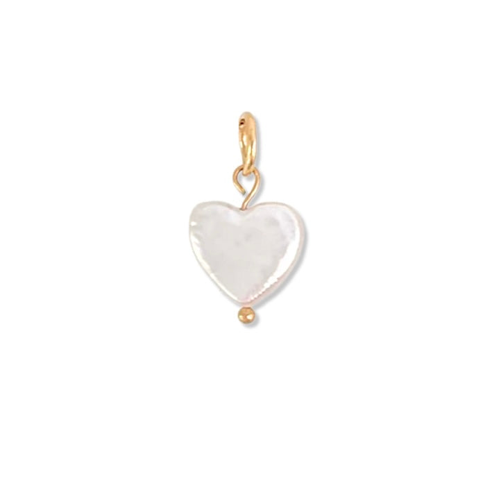 Pearl Heart Charm