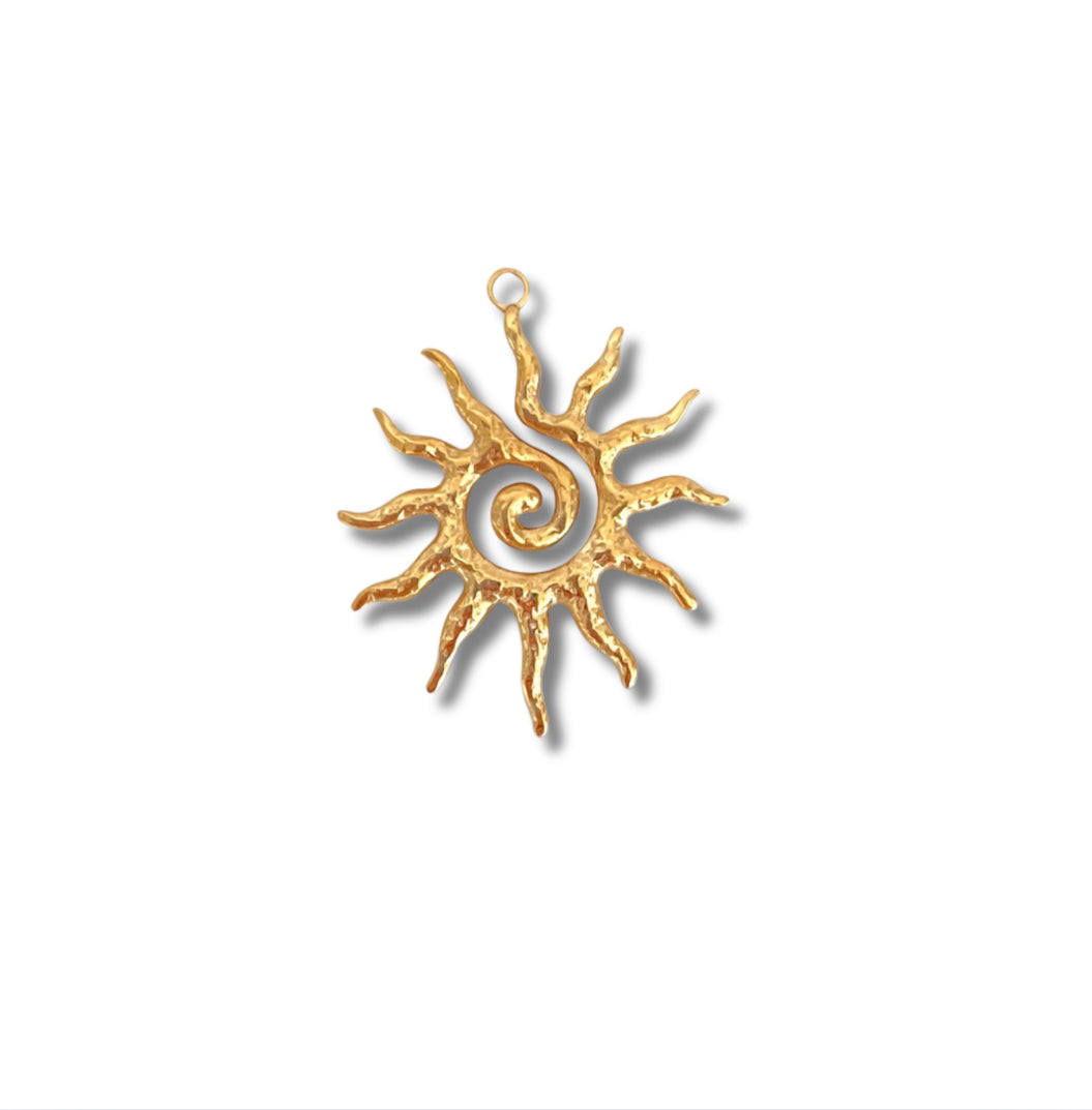 Spiral Sun Charm