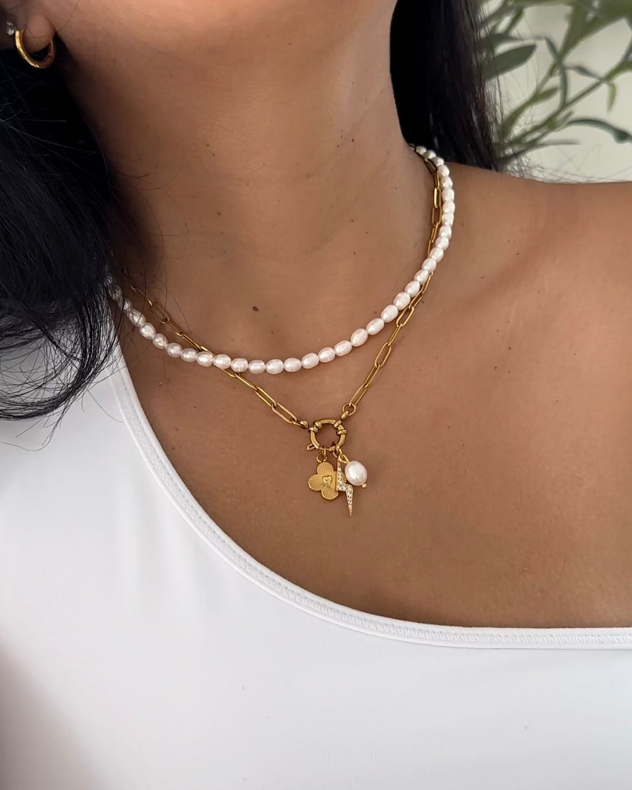 Dream Pearl Necklace | 18k Gold Plated