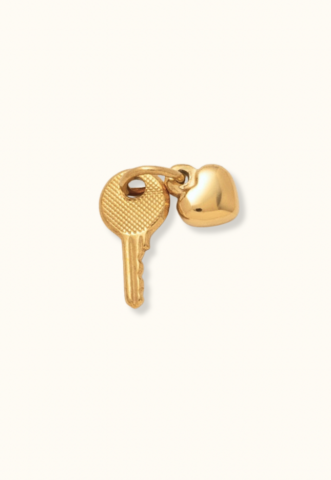 Mini Key & Heart Charm