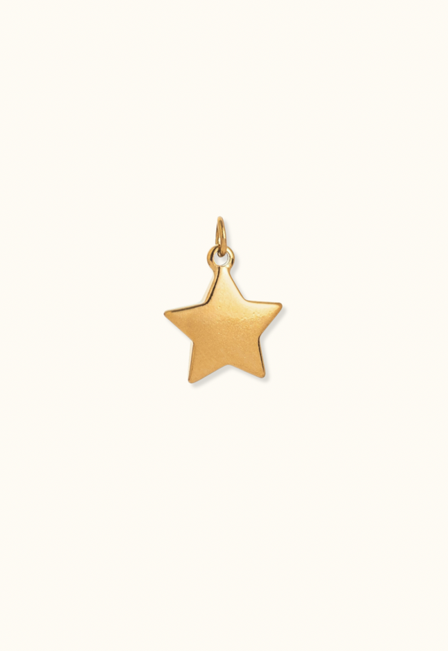 Gold Star Charm