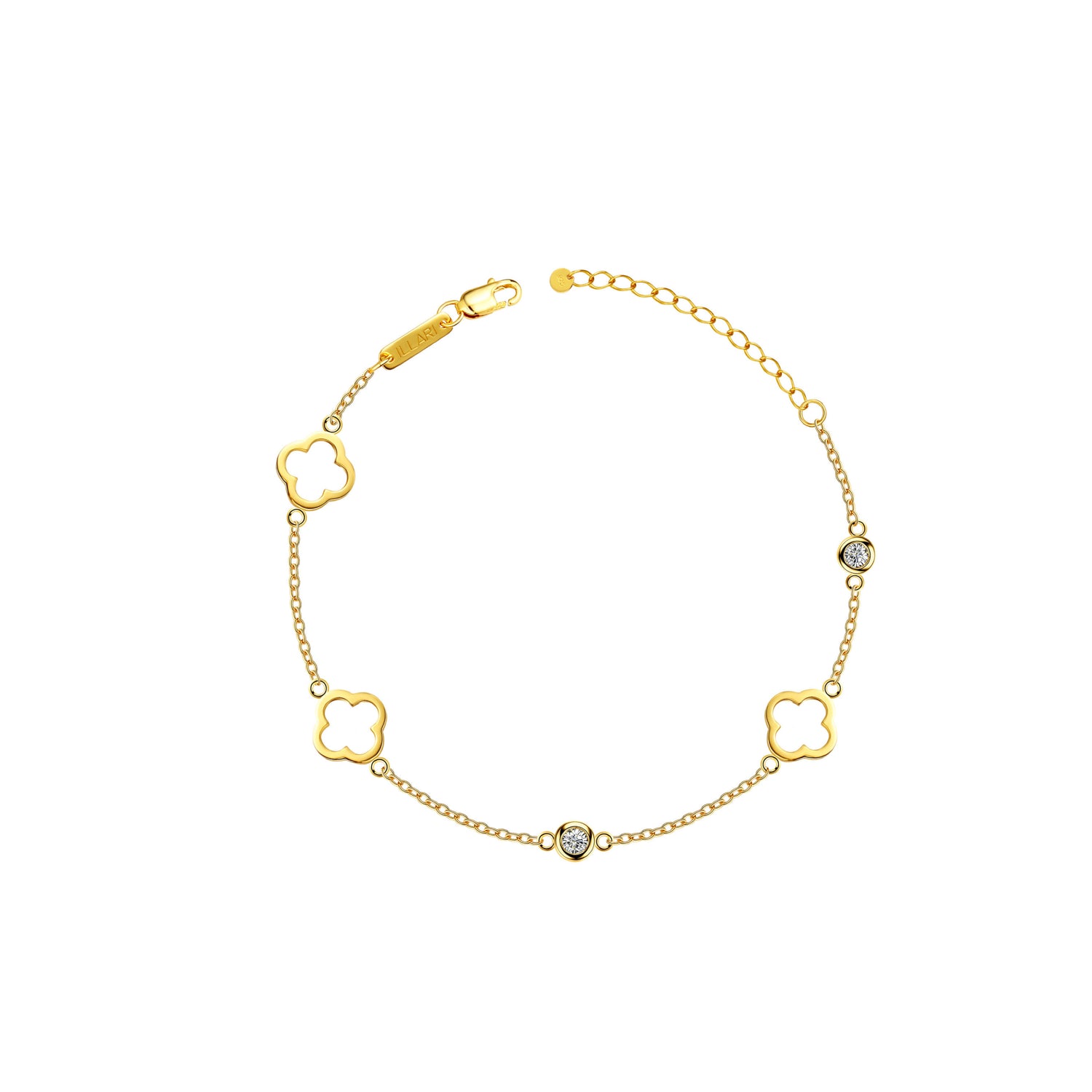 Flor Clover Bracelet | 18k Gold Plated