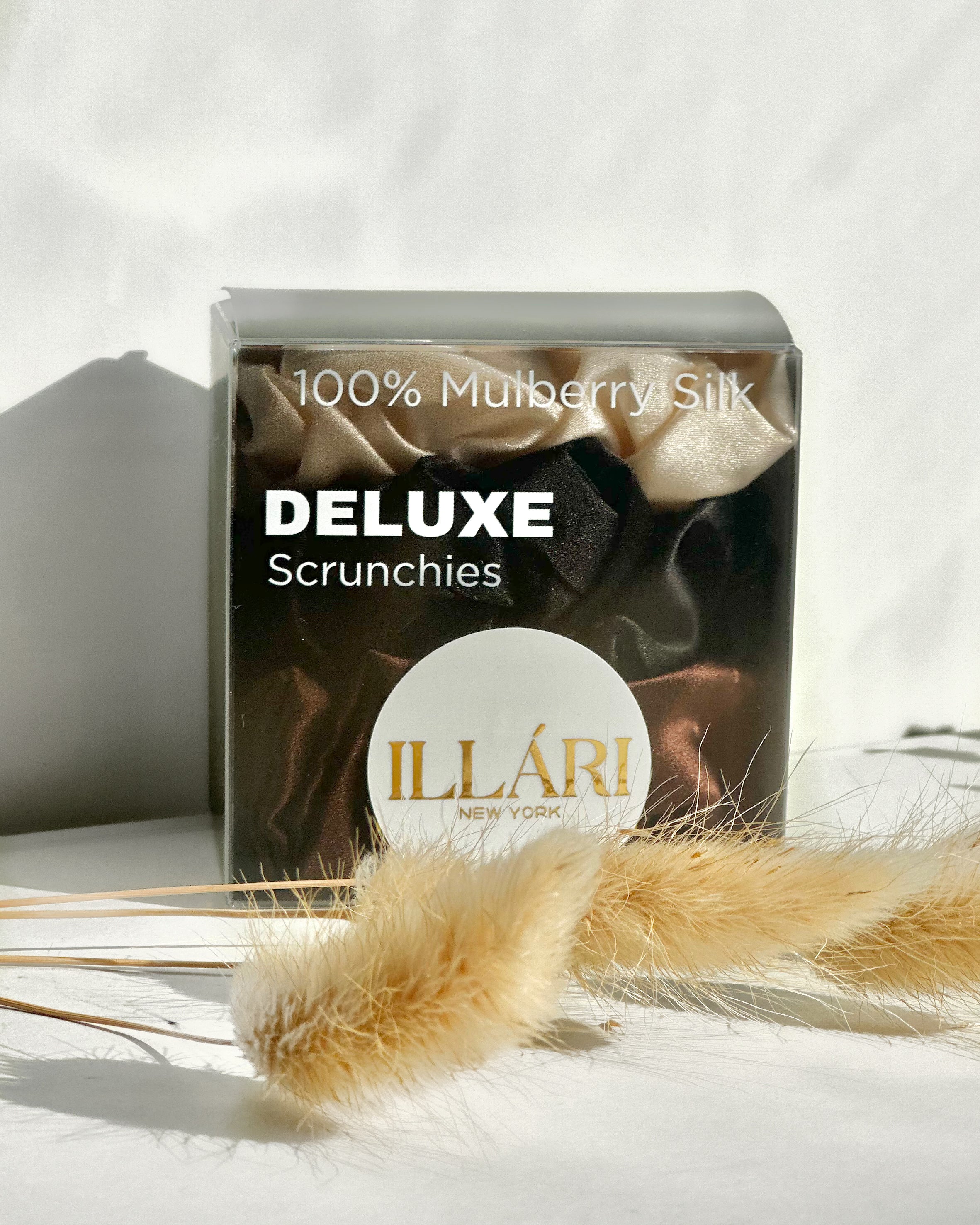 Grand Deluxe Silk Scrunchie-3pck