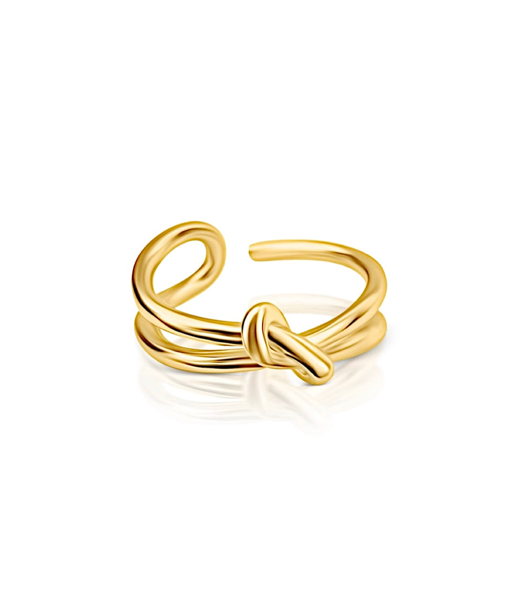 Tie The Knot Ring | 18k Gold Plated