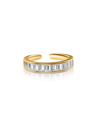 Ella Baguette Ring | 18k Gold Plated